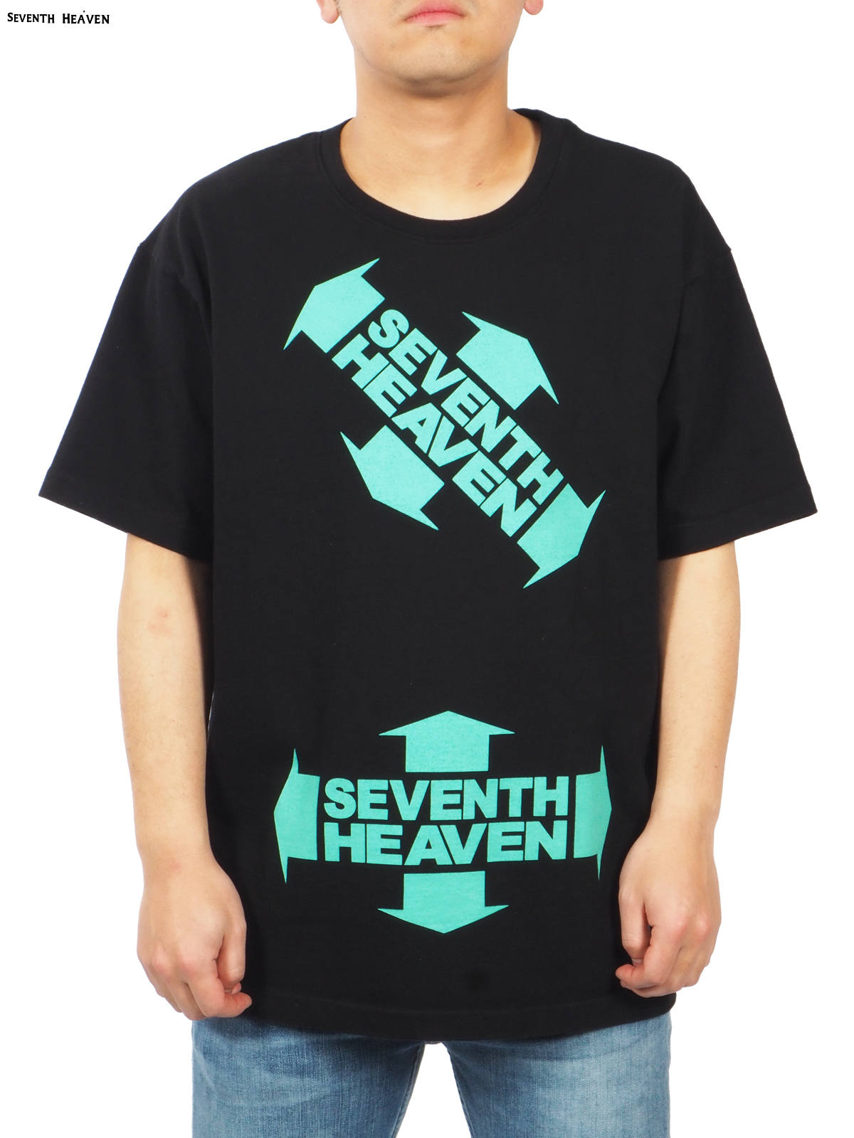 SEVENTH HEAVEN - ENCLOSED SH LOGO S/S TEE / Tシャツ (ブラック
